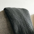 Wool Throw Blanket — Charcoal — photo by rocknwool on Unsplash