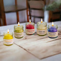 Votive Candle Set of Three — photo by anita sabharwal on Unsplash